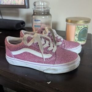Vans Kids Glitter Pink Sneakers